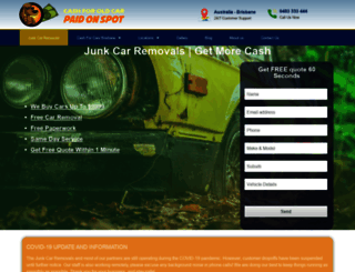 junkcarremovals.com.au screenshot