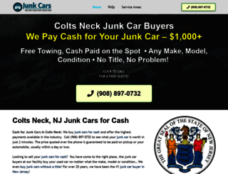 junkcarscoltsneck.com screenshot