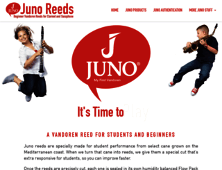 junoreeds.com screenshot