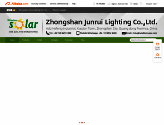 junruilighting.en.alibaba.com screenshot