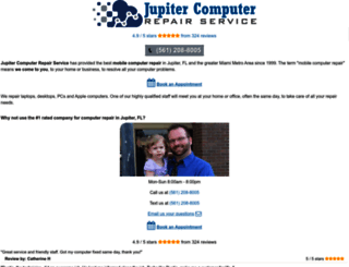 jupitercomputerrepairservice.com screenshot