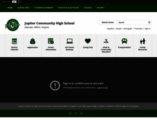jupiterhighschool.org screenshot