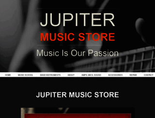 jupitermusicstore.com screenshot