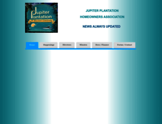jupiterplantation.org screenshot