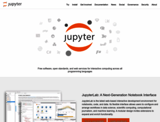 jupyter.org screenshot