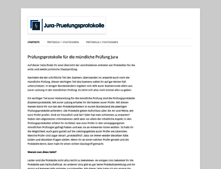 jura-pruefungsprotokolle.com screenshot