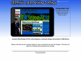 jurassicwebdesign.co.uk screenshot