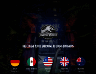 jurassicworldexhibition.com screenshot