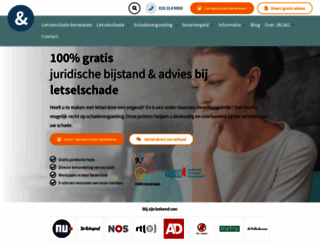 juridischbureauletselschade.nl screenshot