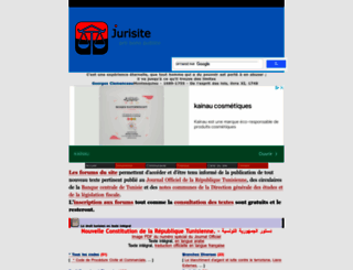 jurisitetunisie.com screenshot