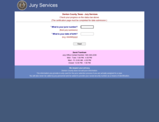 juryweb.dentoncounty.com screenshot