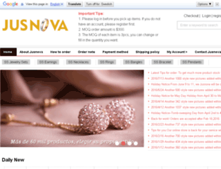 jusnovajewelry.com screenshot