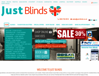 just-blinds.co.uk screenshot