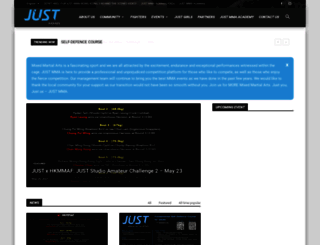 just-mma.com screenshot