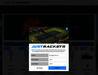 just-rackets.co.uk screenshot