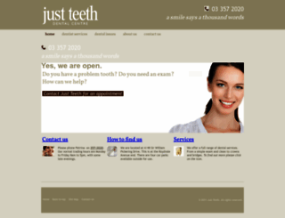 just-teeth.co.nz screenshot