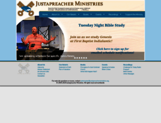justapreacherministries.com screenshot