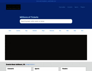 justatickets.com screenshot