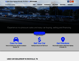justautotn.com screenshot