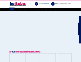 justbadges.com.au screenshot