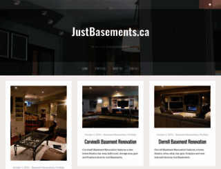 justbasements.ca screenshot