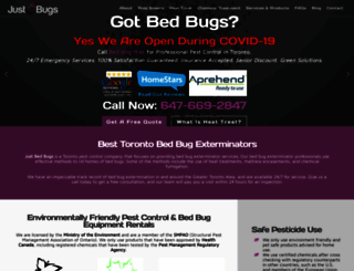 justbedbugs.info screenshot
