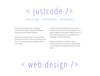 justcode.co.uk screenshot