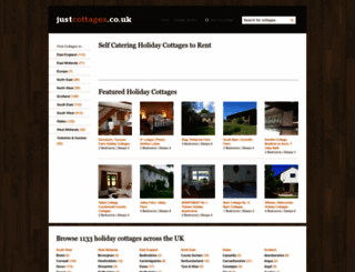 justcottages.co.uk screenshot