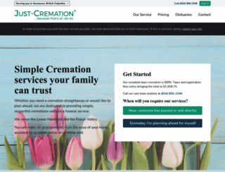 justcremation.ca screenshot