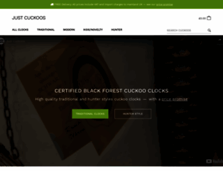 justcuckoos.co.uk screenshot