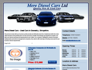 justdieselcars.co.uk screenshot