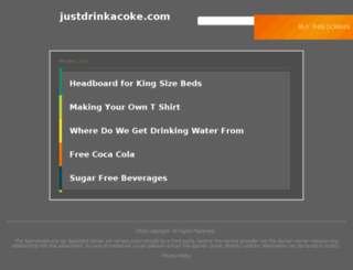 justdrinkacoke.com screenshot
