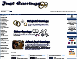 justearrings.co.uk screenshot