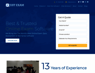 justexam.in screenshot
