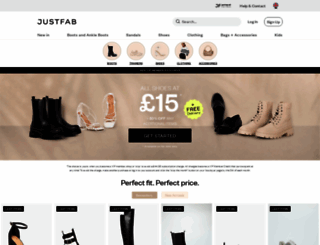 justfab.co.uk screenshot