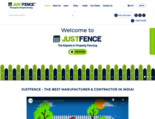 justfence.in screenshot