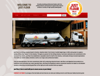 justflour.co.za screenshot