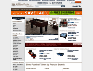 justfoosballtables.com screenshot
