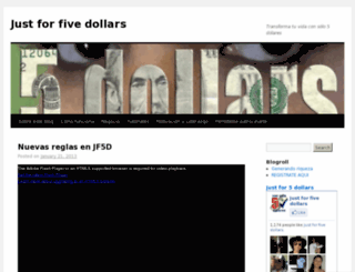justfor5dollars.wordpress.com screenshot