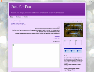 justforfunnailblog.blogspot.co.il screenshot