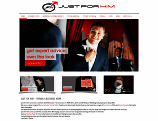 justforhim.com.au screenshot