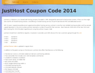 justhost-coupon.webs.com screenshot