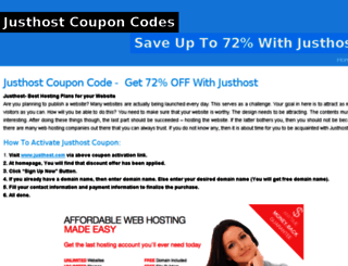 justhostcoupons.snappages.com screenshot