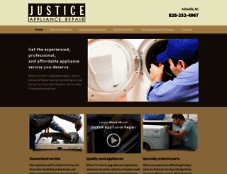 justiceappliancerepair.com screenshot