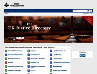 justicedirectory.co.uk screenshot