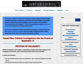 justicefor911.org screenshot