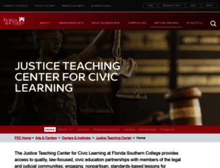 justiceteaching.org screenshot