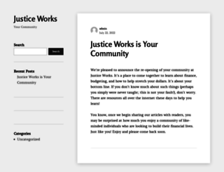 justiceworks.org screenshot
