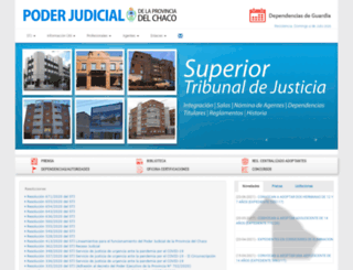 justiciachaco.gov.ar screenshot