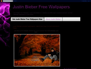 justinbieberfreewallpapers.blogspot.com screenshot